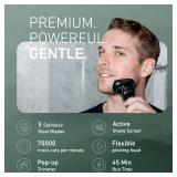 Panasonic ARC5 Electric Razor for Men with Pop-Up Trimmer, Wet/Dry 5-Blade Electric Shaver with Intelligent Shave Sensor and Multi-Flex Pivoting Head â ES-LV65-S (Silver)