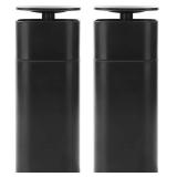 DOITOOL 2Pcs Push Down Empty Pump Dispenser Bottle, Push Down Liquid Pumping Empty Bottle Dispenser for Nail Polish and Makeup Remover, Black