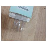 Dakoufish 7 Inch Clear Reusable Plastic Drinking Straws for 10 oz & 12 oz Short Mini Jar/Tumbler,Set of 12 Straws with Cleaning Brush (7inch, Clear)