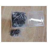 Hotop 30 Pcs Metal Drapery Curtain Rings 0.98/1.26/1.65 inch Interior Diameter and 30 Pcs Hanging Curtain Drapery Pin Hooks for Window Door Shower(Brown,32 mm)