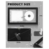 TAYRTVO CD Display Frame for CD Case and Discs with Solid Wood, Wall Mounted and Desktop Signed CD Display Frame, Glitter Shining Black Style, 7.9\"x14.3\"