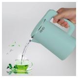 0.8L Small Electric Kettles for Boiling Water, Stainless Steel Mini Travel Kettle, 1000W Fast Boil Teapot, Boil-Dry Protection & Auto Shut-Off, Perfect For Traveling Cooking, Coffee, Tea, Eggs(Green)