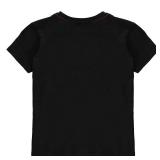 Guess Big Boys Organic Cotton Short Sleeve Classic Logo T-Shirt, Jet Black, 10