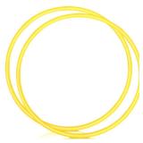 WinnerWhy 2 Pcs Toy Hoop Exercise Hoop Detachable Adjustable Plastic Toy Ring Playground Equipment for School Colored Circles Exercise Ring for Teens Dog Agility Equipment(Yellow,26 Inch)