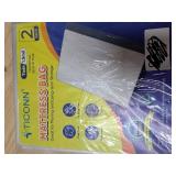 TICONN 2PK Plastic Mattress Bag for Moving Storage, Waterproof Mattress Protector Cover, Heavy-Duty Mattress Moving Supplies (1.5 mil, Twin)