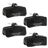 BUCKLOS Bike Disc Brake Pads - Bicycle Disk 4 Piston Pads for Shimano D02S D03S Saint Deore XT XTR SLX Zee/Tektro/TRP for Mountain Bike/Road Bike/Ebike/MTB(Resin)