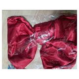 16 x 42 Inches Extra Large Christmas Satin Bows Christmas Tree Topper Decorations Xmas Tree Toppers Bowsï¼Bows for Home Wreath Wall Backdrop Birthday Wedding Party Decorations(Deep Red)