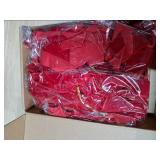 Glitinsel Dark Red 24 Pcs Velvet Bows Christmas Tree Ornaments Valentines Day Bows Decoration for Garland Home Coquette Wedding Decor (10 x 18 Inch,Width of 1\")