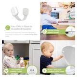 SKYLA HOMES Baby Locks (8-Pack) Child Safety Cabinet Proofing - Safe Quick and Easy 3M Adhesive Cabinet Drawer Door Latches No Screws & Magnets Multi-Purpose for Furniture Kitchen Ovens Toilet Seats