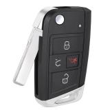 Keyecu Replacement Smart Remote Car Key Fob for Volkswagen GTI Golf 2015-2019 NBGFS12A01 5G0959752BD 315MHz MQB48 Chip 4 Buttons