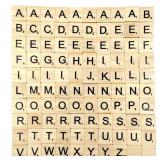 Sunnyglade 500PCS Wood Letter Tiles/Wooden Scrabble Tiles A-Z Capital Letters for Crafts, Pendants, Spelling
