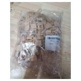 Sunnyglade 500PCS Wood Letter Tiles/Wooden Scrabble Tiles A-Z Capital Letters for Crafts, Pendants, Spelling