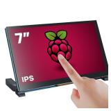 Hosyond 7 Inch Touchscreen IPS DSI Display Compatible with Raspberry Pi 5/4/3, 800x480 Pixel Capacitive Screen MIPI Driver-Free Interface