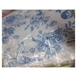 susiyo Bouquet Of Blue Flowers Floral Storage Bin Large Collapsible Storage Box Stackable design Fabric Storage Bins with Lids Decorative Multi-Color Foldable Organizing Baskets For Closet, Utility Ro