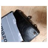 Defencase for iPhone 17 Pro Max Case Wallet with RFID Blocking Card Holder for Women and Men, Fashion PU Leather Magnetic Snap Flip Zipper Strap Wallet Phone Case for iPhone 17 Pro Max 6.9\", Coffee