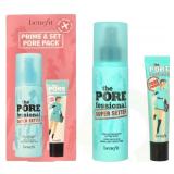 Benefit Prime & Set Pore Pack 2-Piece Set, (0.74 Ounce Pore Primer + 4.0 Ounce Setting Spray)