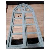 Decorative Wooden Window Frame with Arched Top