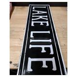Lake Life Metal Wall Sign