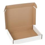 10 Pack 11\"x8\"x2\" inch Small Shipping Boxes White Corrugated Cardboard Box for Small Business, Mailer, Shipping, and Packing
