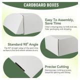 10 Pack 11\"x8\"x2\" inch Small Shipping Boxes White Corrugated Cardboard Box for Small Business, Mailer, Shipping, and Packing