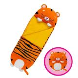 Happy Nappers: Pillow & Sleepy Sack: Large - Tiger Tobi - 66 x 30, 2-in-1: Plush Animal Opens Into Sleeping Bag, Soft Play & Nap Character, Kids 3+