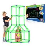 Fun Forts Glow Fort Building Kit for Kids - 81 Pack