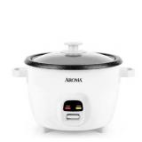 AromaÂ® 20-Cup Rice & Grain Cooker  8X Bonded Granite Coating  White  New