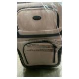 U.S. Traveler Gray Canvas suit case color pink