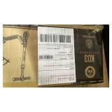 Purple kick scooter with luminous wheels