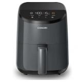 COSORI Small Air Fryer Oven 2.1 Qt  4-in-1 Mini Airfryer  Bake  Roast  Reheat  Space-saving & Low-noise  Nonstick and Dishwasher Safe Basket  30 In-App Recipes  Sticker with 6 Reference Guides Grey