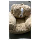 Plush dog chair for kids