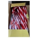 BOSSERN Upgraded 24 Pack Candy Cane Solar Christmas Lights Waterproof, Rechargeable Pathway Lights with Remote, Solar Powered & USB Charging Christmas Decorations Outdoor for Garden Lawn Yard Party