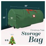 Handy Laundry Rolling Tree Storage Bag - For 9-Foot Artificial Christmas Holiday Tree. Zippered Bag, Carry Handles and Wheels for Easy Transport. Protects Against Dust, Insects, and Moisture. (GREEN)