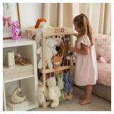 Wooden Stuffed Animal Storage for Kids â Large Toy Storage Organizer & Holder for Your Kids Playroom or Nursery â Easy to Assemble Stuffed Animal Zoo That Keeps Plush Friends Ready for Snugg