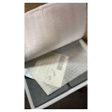 Large Stone Dish Drying Mat for Kitchen Counter, 2 PCS Quick Dry Stone Mats, Foldable Water Absorbing Diatomaceous Earth Drying Dishes Pad for Countertop Bottles Utensils Cup(Dark gray 24\"x16\"&8\"x4