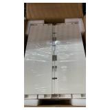 HAIXIN Makeup Organizer with Drawer & Brush Holder, Plastic Cosmetic Display Cases, Large Vanity Organizer Countertop Waterproof for Skincare, Perfume, Bathroom & Dresser (White & Amber)