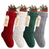 Sumind 4 Pack Personalized Christmas Stocking 18