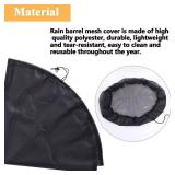 39ââ Mesh Cover for Rain Barrel with Drawstring 2 Pcs Water Collection Buckets Cover Rain Collection Barrels Netting Screen to Keep Leaves and Debris Out