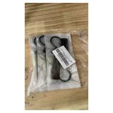 Modixun Leather S-Hooks - 8pcs Metal S Shaped Hooks for Hanging, Camping, Stroller, Coat, Towel, Kitchen, Bathroom - Black