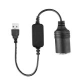 USB A Male to 12V Car Electric Warm Blanket Converter for 12 Volt Heated Blanket, Car and Home Electric Travel Blanket Rechargeable Heated Blanket Power Cord