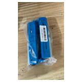 JolliLudo 2 Pair Toddler Ice Skates with Adjustable Hook & Loop Straps, Double Runner Ice Skates with Strap Fastening for Toddlers, Compact 5.7x2.4 Inch, Stability Training Skating Gear in Pink & Blue