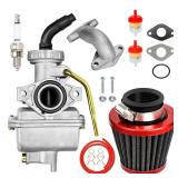 FVRITO PZ20 Carburetor Kit for Tao tao Coolster 125cc 110cc 90cc 70cc 50cc Kazuma Baja Chinese ATV Quad 4 Wheeler SunL NST Roketa Loncin Lifan XR80 CRF70 4 Stroke Go Kart Pit Dirt Bike Parts