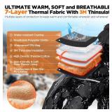 rivmount Waterproof Winter Gloves Women Men, Thermal Ski Gloves for Cold Weather with Warm, Touchscreen, 3M Thinsulate, Windproof for Outdoor, Running, Skiing, Cycling, Working, Snow Size Black M