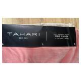 Tahari Home Cotton Velvet Table Runner Pink