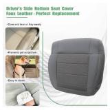 FZJDSD Gray Driver Side Bottom Cloth Replacement Seat Cover Compatible with Jeep Wrangler Sahara Rubicon 2008 2009 2010