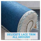 MINJIATEX Couch arm Covers,Non-Slip lace Sofa arm Cover Set of 2 Washable Sofa armrests Covers for Living Room Recliner Chair arm Cover Protectors for Leather Sofa armrest slipcover