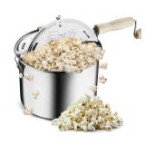Great Northern Popcorn 6.5-Quart Stainless-Steel Stovetop Popcorn Maker