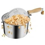 Great Northern Popcorn 6.5-Quart Stainless-Steel Stovetop Popcorn Maker
