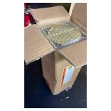 Homemory Modern Farmhouse Lantern Decor with Waterproof Flameless Candle & Remote Timer, 2PCS Gold Metal Candle Lantern Decorative for Outdoor Indoor Home Living Room Patio Porch Table (Gold)