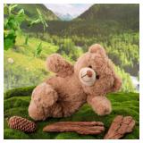 Apricot Lamb Toys Plush Brown Teddy Bear Stuffed Animal Soft Cuddly Perfect for Child 8 Inches